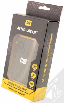 Caterpillar Active Urban Rugged Power Bank záložní zdroj 10000mAh černá žlutá (black yellow) krabička