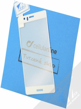 CellularLine Second Glass Capsule ochranné tvrzené sklo na kompletní displej pro Huawei P9 bílá (white)