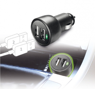CellularLine USB Car Charger Dual Ultra CL nabíječka do auta s 2x USB výstupem a 3,1A proudem