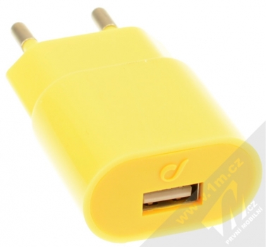 CellularLine Style&Color USB Charger nabíječka do sítě s USB výstupem 1A žlutá (yellow) USB konektor