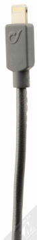 CellularLine USB Cable Executive kožený USB kabel s Apple Lightning konektorem šedá (grey) Lightning konektor