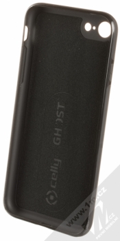Celly Ghost Skin ochranný kryt podporující magnetické držáky pro Apple iPhone 7, iPhone 8 černá (black) zepředu