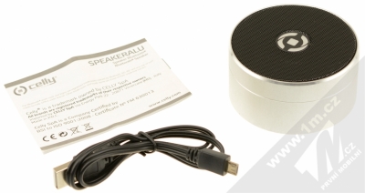 Celly Speakeralu Bluetooth reproduktor stříbrná (silver) balení