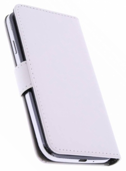 Celly Wally Unica L univerzální flipové pouzdro pro mobilní telefon, mobil, smartphone bílá (white)