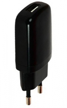 CPA nabíječka do sítě s USB výstupem 1A pro mobilní telefon, mobil, smartphone černá (black)