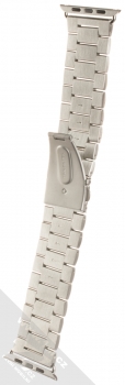 Dahase Stainless Steel Wristband pásek z leštěného kovu na zápěstí pro Apple Watch 42mm, Watch 44mm stříbrná (silver) zezadu