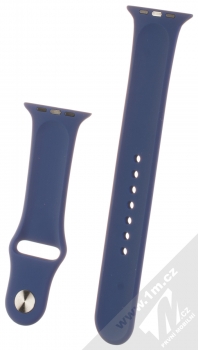 Devia Deluxe Sport Band silikonový pásek na zápěstí pro Apple Watch 42mm, Watch 44mm modrá (blue horizon) zezadu