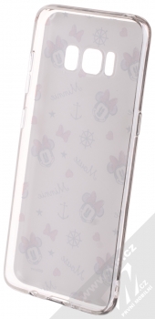 Disney Minnie Mouse 007 TPU ochranný silikonový kryt s motivem pro Samsung Galaxy S8 bílá (white) zepředu