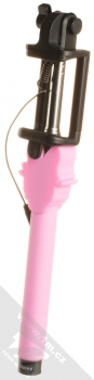 Disney Selfie Stick Daisy Duck 001 selfie tyčka s motivem a tlačítkem spouště přes audio konektor jack 3,5mm růžová (pink) složené zezadu