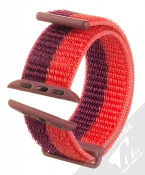 Dux Ducis Sport Watch Band textilní řemínek pro Apple Watch 38mm, Watch 40mm, Watch 41mm tmavě červená červená (cherry red)