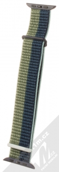 Dux Ducis Sport Watch Band textilní řemínek pro Apple Watch 42mm, Watch 44mm, Watch 45mm, Watch Ultra 49mm zelená tmavě modrá (moss blue) v přímce