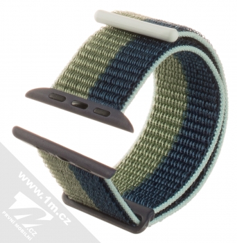 Dux Ducis Sport Watch Band textilní řemínek pro Apple Watch 42mm, Watch 44mm, Watch 45mm, Watch Ultra 49mm zelená tmavě modrá (moss blue)