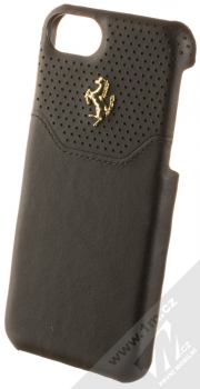 Ferrari Lusso Hard Case ochranný kryt pro Apple iPhone 7, iPhone 8 (FEHOGHCP7BK) černá zlatá (black gold)