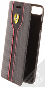 Ferrari Racing Carbon flipové pouzdro pro Apple iPhone 7, iPhone 8 (FEST2FLBKP7BK) černá (black)
