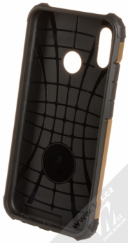 Forcell Armor odolný ochranný kryt pro Huawei P20 Lite zlatá černá (gold black) zepředu