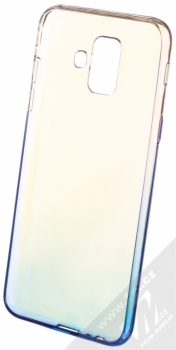 Forcell Blueray TPU ochranný silikonový kryt pro Samsung Galaxy A6 (2018) žlutá modrá (yellow blue) zepředu