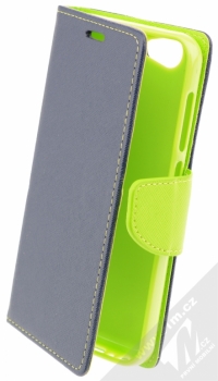 Forcell Fancy Book flipové pouzdro pro HTC One A9s modro limetkově zelená (blue lime)