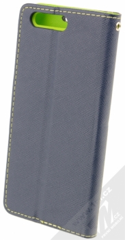 Forcell Fancy Book flipové pouzdro pro Huawei P10 modrá limetkově zelená (blue lime) zezadu