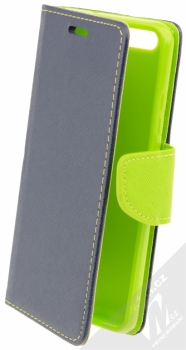 Forcell Fancy Book flipové pouzdro pro Huawei P10 modrá limetkově zelená (blue lime)