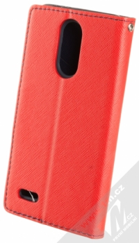 Forcell Fancy Book flipové pouzdro pro LG K8 (2018) červená modrá (red blue) zezadu