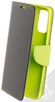 Forcell Fancy Book flipové pouzdro pro Samsung Galaxy S20 modrá limetkově zelená (blue lime)