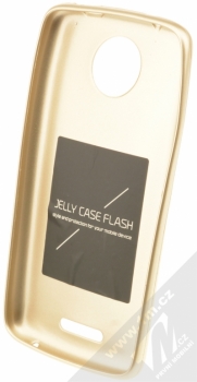 Forcell Jelly Matt Case TPU ochranný silikonový kryt pro Moto C zlatá (gold) zepředu