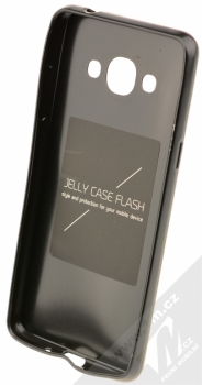 Forcell Jelly Matt Case TPU ochranný silikonový kryt pro Samsung Galaxy J3 (2016) černá (black) zepředu