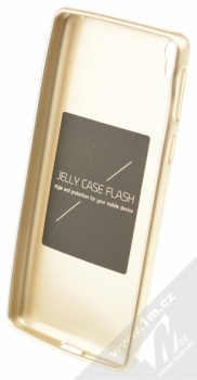 Forcell Jelly Matt Case TPU ochranný silikonový kryt pro Sony Xperia E5 zlatá (gold) zepředu