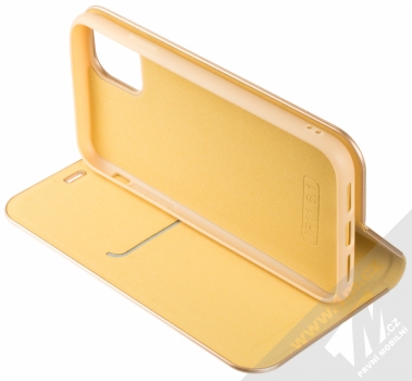Forcell Luna flipové pouzdro pro Apple iPhone 11 zlatá (gold) stojánek