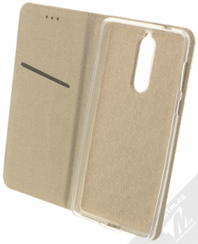 Forcell Magic Book flipové pouzdro pro Nokia 8 stříbrná (silver) otevřené