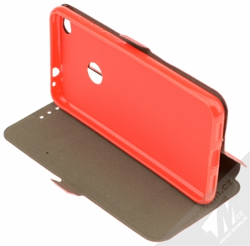 Forcell Pocket Book flipové pouzdro pro Huawei P9 Lite (2017) malinově červená (raspberry red) stojánek