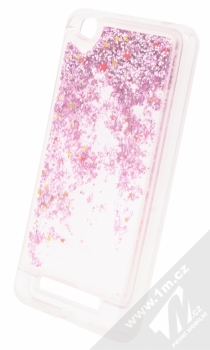 Forcell Sand ochranný kryt s přesýpacím efektem třpytek pro Xiaomi Redmi 4A růžová (pink) animace 2