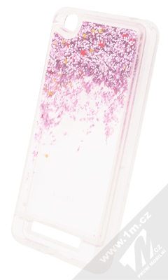 Forcell Sand ochranný kryt s přesýpacím efektem třpytek pro Xiaomi Redmi 4A růžová (pink)