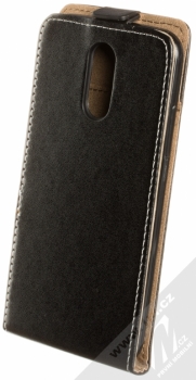 Forcell Slim Flip Flexi otevírací pouzdro pro LG Q7 černá (black) zezadu