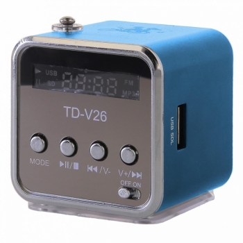 Global Technology TD-V26 reproduktor s FM rádiem modrá (blue)