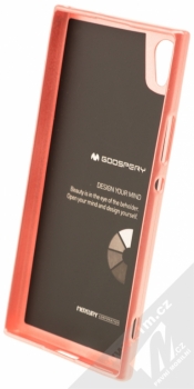 Goospery i-Jelly Case TPU ochranný kryt pro Sony Xperia XA1 růžově zlatá (metal rose gold) zepředu