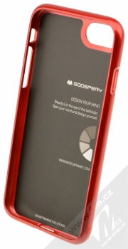 Goospery Jelly Case TPU ochranný silikonový kryt pro Apple iPhone 7 červená (red) zepředu