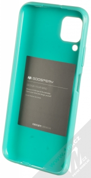 Goospery Jelly Case TPU ochranný kryt pro Huawei P40 Lite mátově zelená (mint green) zepředu