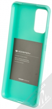 Goospery Jelly Case TPU ochranný silikonový kryt pro Samsung Galaxy S20 Plus mátově zelená (mint green) zepředu