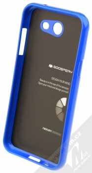 Goospery Jelly Case TPU ochranný silikonový kryt pro Samsung Galaxy J3 (2017) tmavě modrá (dark blue) zepředu