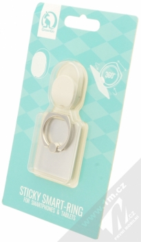 GreenGo Sticky Smart-Ring držák na prst stříbrná (silver) krabička
