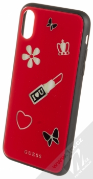Guess Iconic Hard Case ochranný kryt pro Apple iPhone X (GUHCPXACLSRE) červená (red)