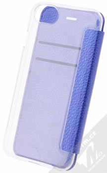 Guess IriDescent Booktype Case flipové pouzdro pro Apple iPhone 6, iPhone 6S, iPhone 7 (GUFLBKP7IGLTBL) modrá (blue) zezadu