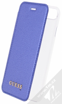 Guess IriDescent Booktype Case flipové pouzdro pro Apple iPhone 6, iPhone 6S, iPhone 7 (GUFLBKP7IGLTBL) modrá (blue)