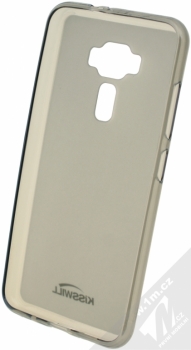 Kisswill TPU Open Face silikonové pouzdro pro Asus ZenFone 3 (ZE520KL) černá průhledná (black) zepředu