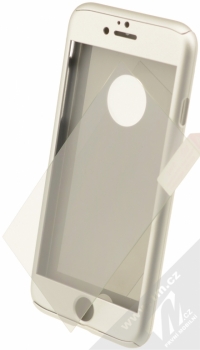 Krusell Arvika Cover ochranný kryt a tvrzené sklo pro Apple iPhone 7 stříbrná (silver)