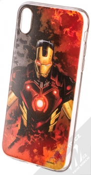 Marvel Iron Man 003 TPU ochranný silikonový kryt s motivem pro Apple iPhone XR oranžová (orange)