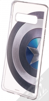 Marvel Kapitán Amerika 006 TPU ochranný silikonový kryt s motivem pro Samsung Galaxy S10 Plus průhledná (transparent)