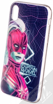 Marvel Kapitánka Marvel 013 TPU ochranný silikonový kryt s motivem pro Apple iPhone XR tmavě modrá (dark blue)