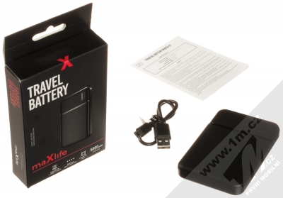 maXlife MXPB-01 Travel Battery powerbanka 5000mAh černá (black) balení